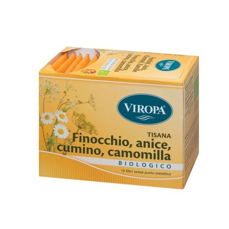 Viropa finocchio/cumino/anice/camomilla bio 15 bustine