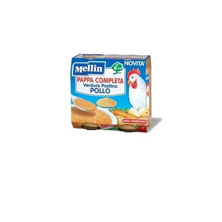 Mellin pappa completa pollo 250 g 2 pezzi