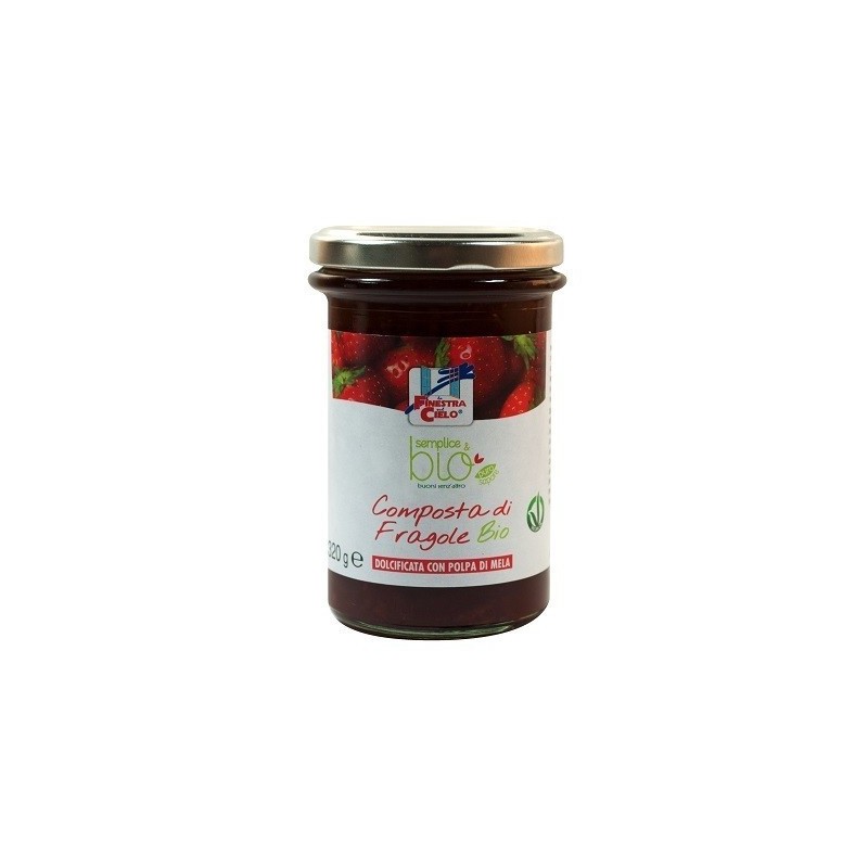 Composta di fragole con polpa di mela bio 320 g Composta di fragole con polpa di mela bio 320 g