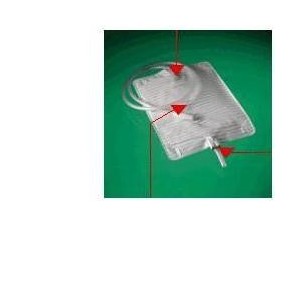 Sacca letto riutilizzabile conveen capacita' 1500ml lunghezza tubo 90cm con scarico 8 pezzi articolo 5062