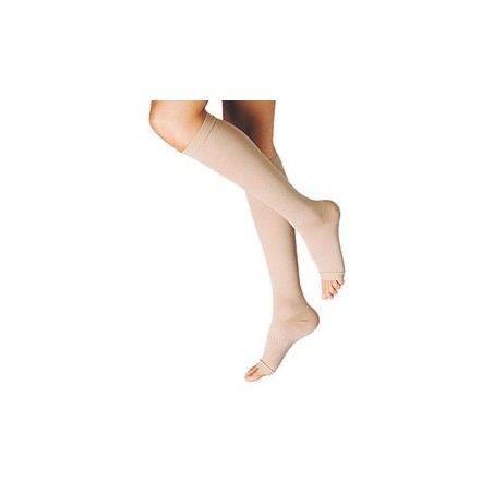 Gambaletto terapeutico dualsan a compressione decrescente kkl1 punta aperta beige unisex 3 1 paio Gambaletto terapeutico dualsan a compressione decrescente kkl1 punta aperta beige unisex 3 1 paio
