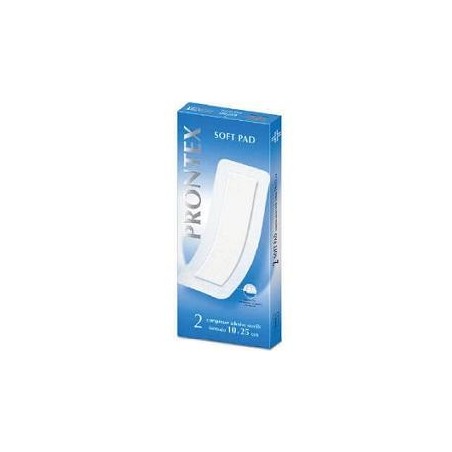 Garza compressa prontex soft pad 10x25 cm 2 pezzi