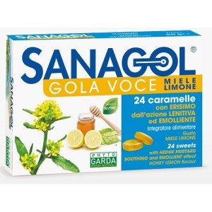 Sanagol gola voce miele limone 24 caramelle