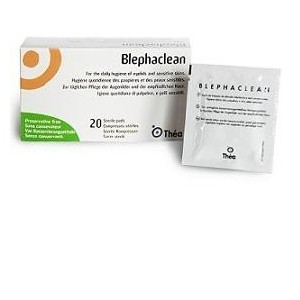 Blephaclean garze oculari sterili a base di acido ialuronico20 pezzi