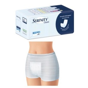 Pannolone per incontinenza formato rettangolare con barrieraserenity 30 pezzi