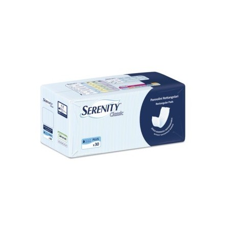 Pannolone per incontinenza formato rettangolare senza barriera serenity 30 pezzi