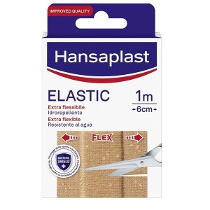 Cerotto in striscia hansaplast elastic extra flessibile 6 cmlunghezza 1 m 10 pezzi