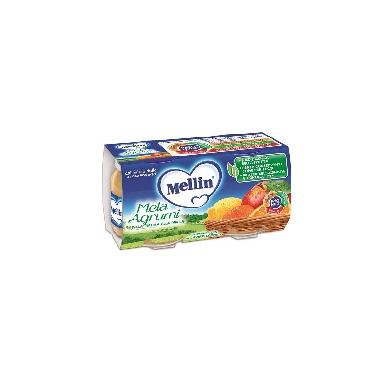 Mellin omogeneizzato mela agrumi 100 g 2 pezzi