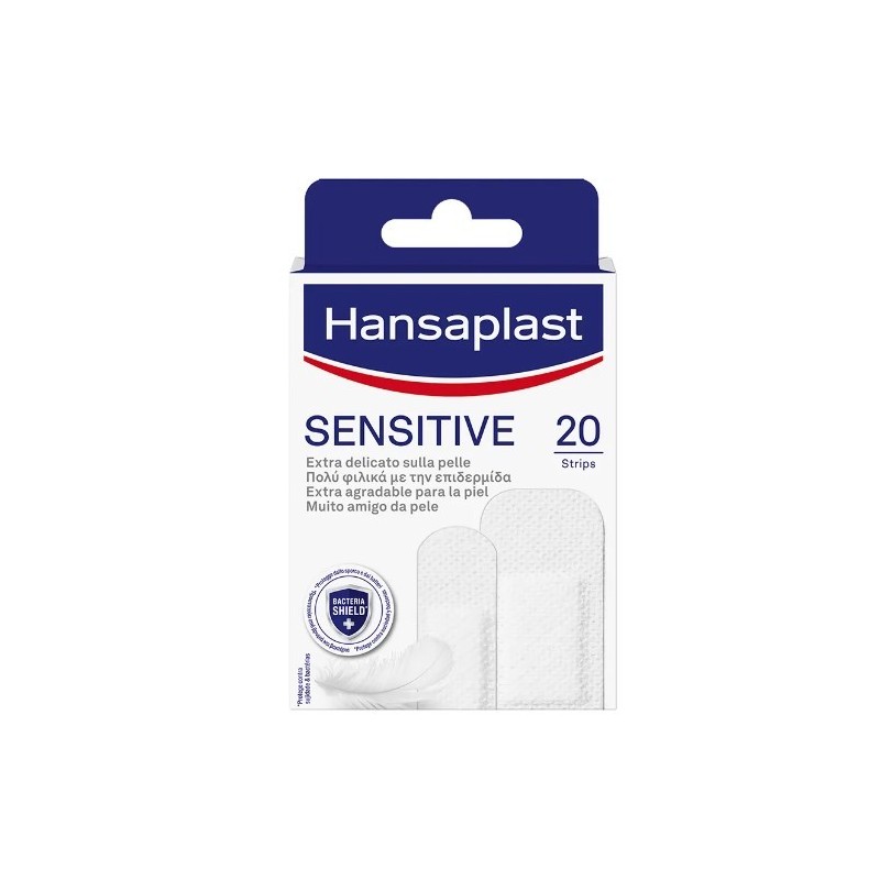 Cerotto hansaplast sensitive 2 formati assortiti 20 pezzi