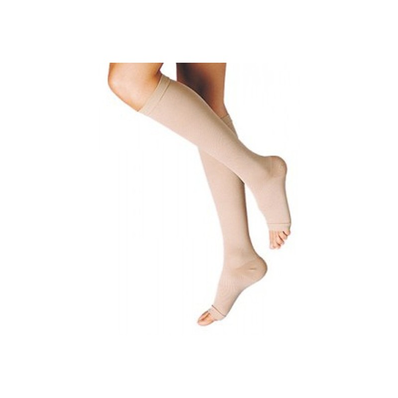 Gambaletto terapeutico dualsan a compressione decrescente kkl1 punta aperta beige unisex 5 1 paio Gambaletto terapeutico dualsan a compressione decrescente kkl1 punta aperta beige unisex 5 1 paio