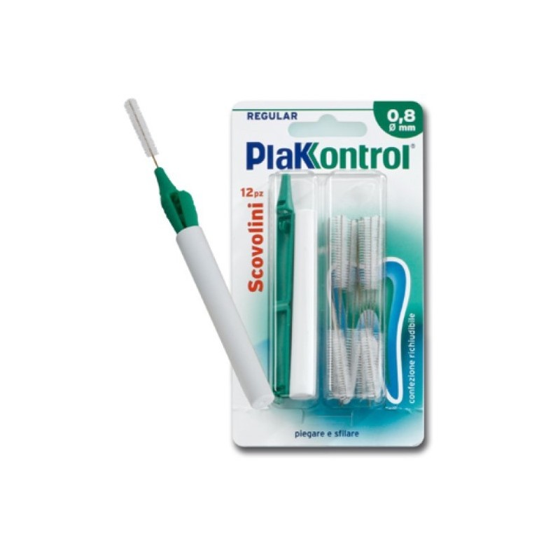 Plakkontrol minigrip scovolino 0,8 mm 10 pezzi Plakkontrol minigrip scovolino 0,8 mm 10 pezzi