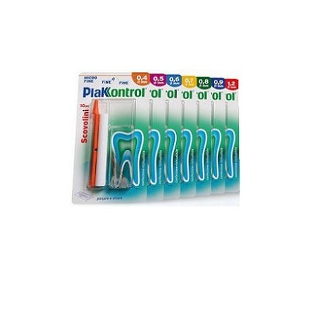 Plakkontrol minigrip scovolino 0,8 mm 10 pezzi Plakkontrol minigrip scovolino 0,8 mm 10 pezzi
