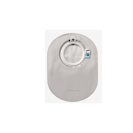 Sacca per colostomia sistema a 2 pezzi sensura click chiusaricoperta in tnt foro 60mm capacita' maxi 550ml 30 pezzi