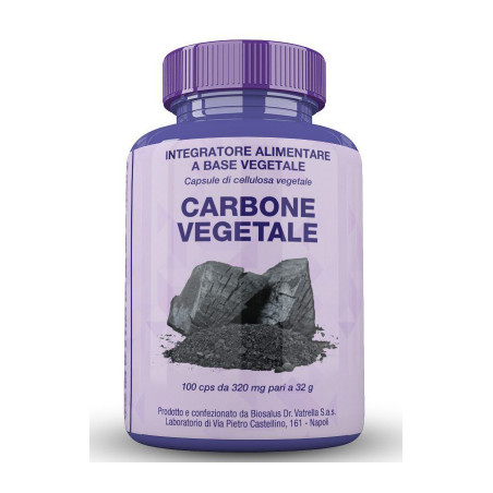 Carbone vegetale 100 capsule 32 g
