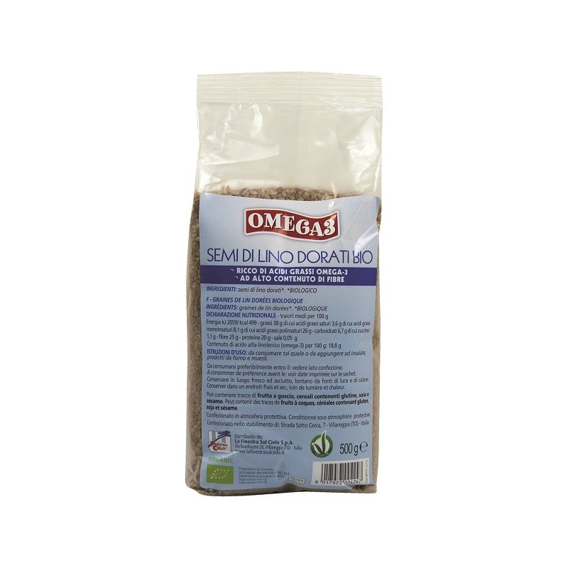 La finestra sul cielo semi di lino dorati 500 g