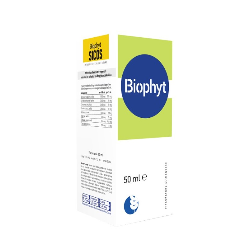 Biophyt sicos 50 ml soluzione idroalcolica