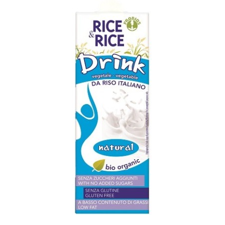 Rice&rice bevanda di riso al naturale 1 litro Rice&rice bevanda di riso al naturale 1 litro