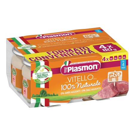 Plasmon omogeneizzato vitello 4 x 80 g Plasmon omogeneizzato vitello 4 x 80 g
