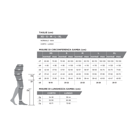 Gloriamed micro 181 gambaletto lungo beige misura large 1 paio