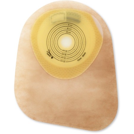 Sacca per colostomia con barriera protettiva idrocolloidaleautoportante opaca moderma flex c 15/55 mm 30 pezzi + 30 coprifiltro