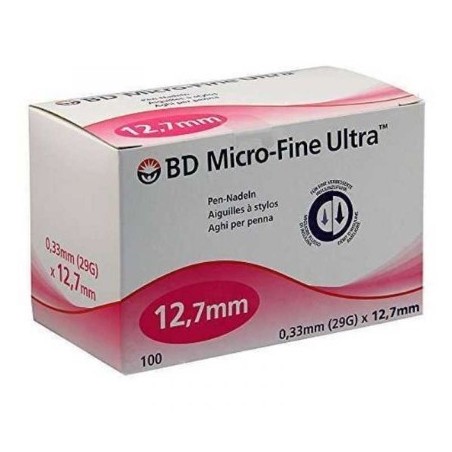 Ago per penna da insulina bd microfine iv gauge 29 12,7 mm 100 pezzi