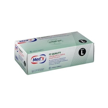 Guanti meds lattice per esplorazione fz quality misura large1 scatola 100 guanti