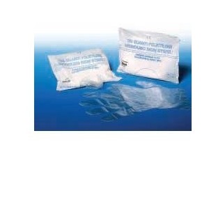 Guanto in polietilene per uso generico ospedaliero biocompatibile