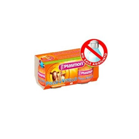 Plasmon omogeneizzato vitello pollo 80 g x 2 pezzi Plasmon omogeneizzato vitello pollo 80 g x 2 pezzi