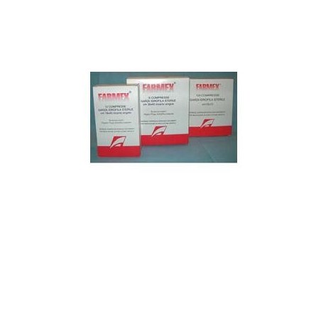 Garza compressa idrofila farmex 20fili 18x40cm 12 pezzi