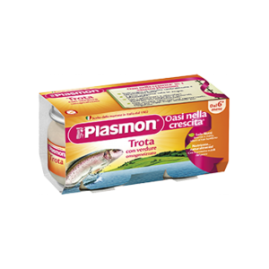 Plasmon omogeneizzato trota verdure 80 g x 2 pezzi