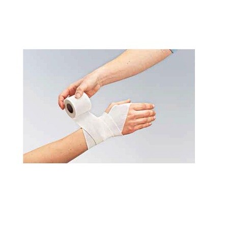 Benda elastica autoadesiva fortelast plus con ossido di zinco adesivo sintetico 7,5x450cm