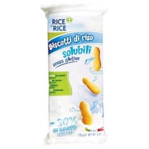 Rice&rice biscotti di riso solubili 30% grassi in meno 120 g