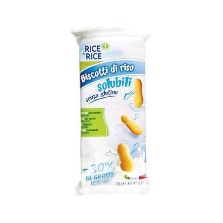 Rice&rice biscotti di riso solubili 30% grassi in meno 120 g