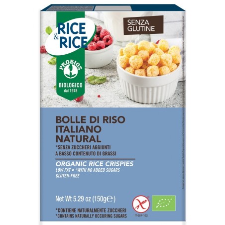 Rice&rice bolle di riso al naturale 150 g senza lievito