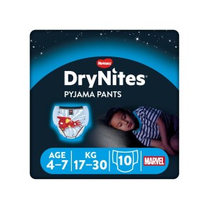 Pannolino huggies drynites boy pyjama pants 4/7 anni medium17/30kg 10 pezzi