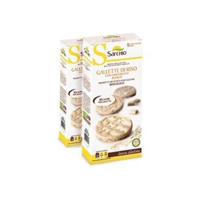 Gallette riso cioccolato bianco 100 g Gallette riso cioccolato bianco 100 g