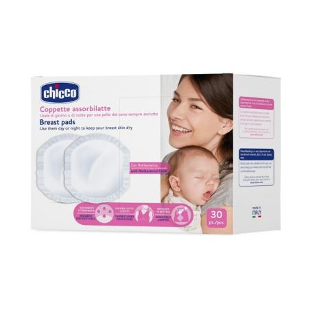 Chicco coppetta assorbilatte antibatterica 30 pezzi