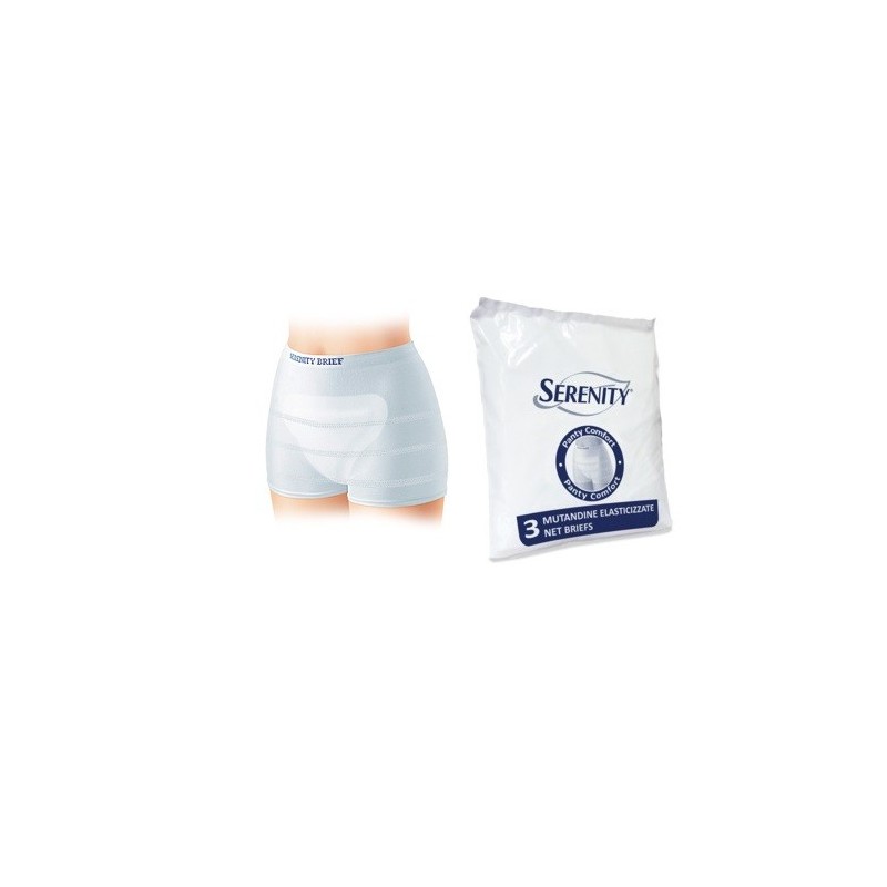 Mutandina a rete per incontinenza serenity panty comfort m 3pezzi