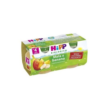 Hipp bio frutta grattuggiata mela banana 4x100 g