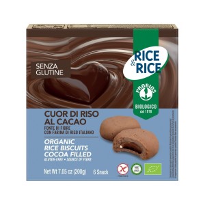 Rice&rice cuor di riso al cacao 6 x 33 g