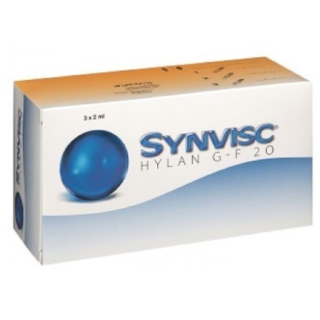 Siringa intra-articolare synvisc acido ialuronico 2 ml 3 pezzi Siringa intra-articolare synvisc acido ialuronico 2 ml 3 pezzi