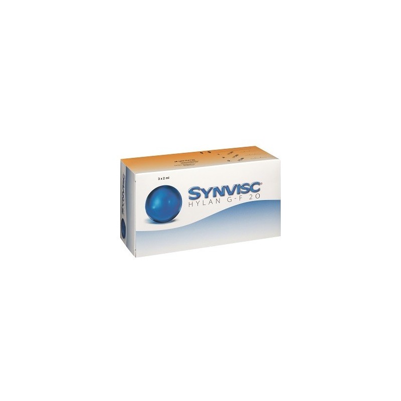 Siringa intra-articolare synvisc acido ialuronico 2 ml 3 pezzi Siringa intra-articolare synvisc acido ialuronico 2 ml 3 pezzi