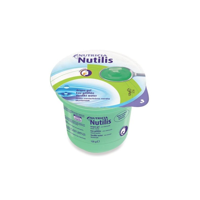 Nutilis aqua gel menta 125 g 12 pezzi