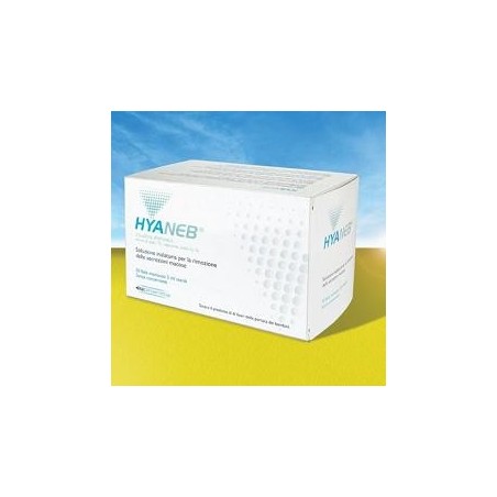 Soluzione ipertonica da nebulizzare hyaneb sodio cloruro 7%acido ialuronico 0,1% 30 fiale 5 ml