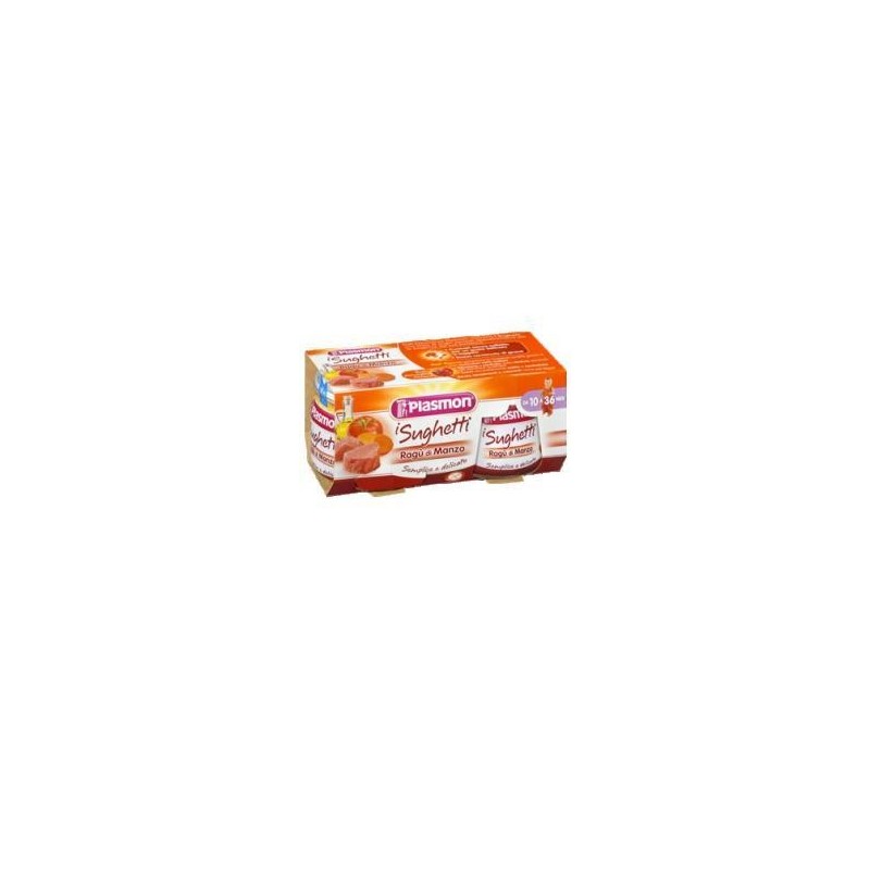 Plasmon sughetto ragu' di manzo 80 g x 2 pezzi
