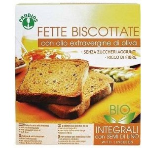 Fette biscottate integrali ai semi di lino senza zucchero 270 g