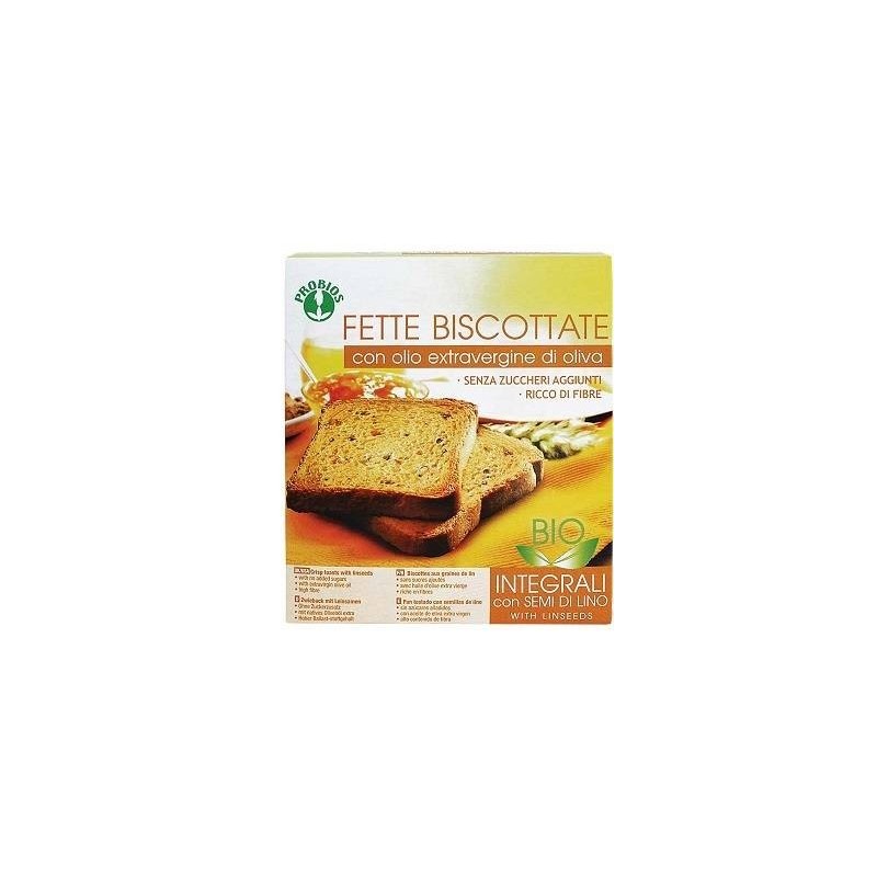 Fette biscottate integrali ai semi di lino senza zucchero 270 g
