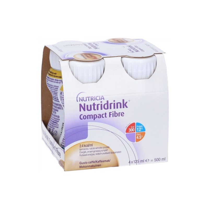 Nutridrink compact fibre caffe' 125 ml 4 pezzi
