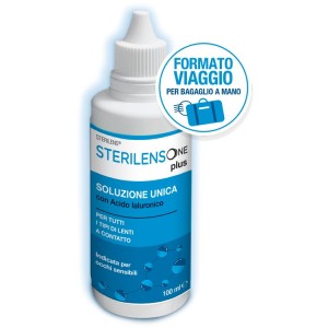 Soluzione unica sterilens one plus con acido ialuronico 100ml