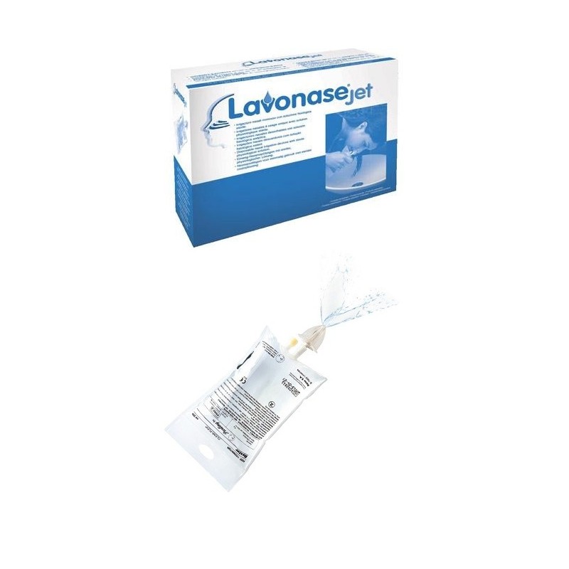 Irrigatore nasale lavonase con soluzione fisiologica 6 pezzi
